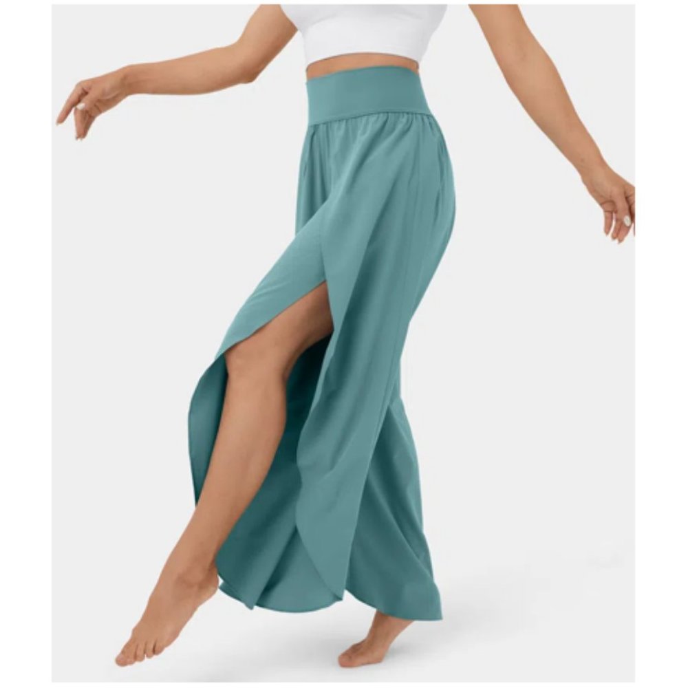 💙NWT Halara Breezeful High Waist Palazzo Pants - Size L - Blue 💙